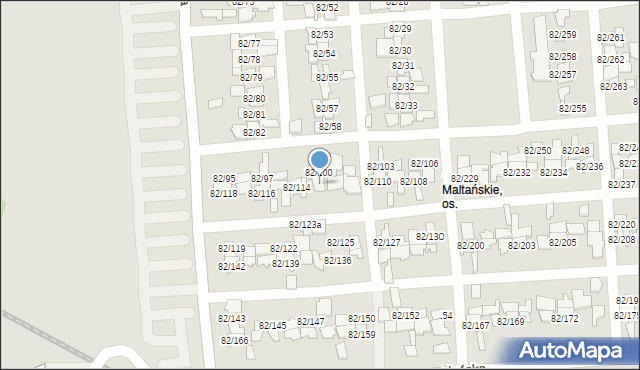 Poznań, Warszawska, 82/113, mapa Poznania