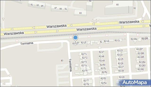 Poznań, Warszawska, 82/12, mapa Poznania