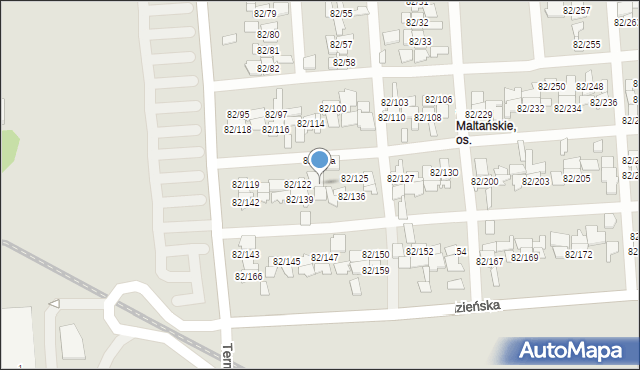 Poznań, Warszawska, 82/123, mapa Poznania