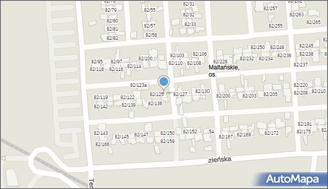 Poznań, Warszawska, 82/126, mapa Poznania