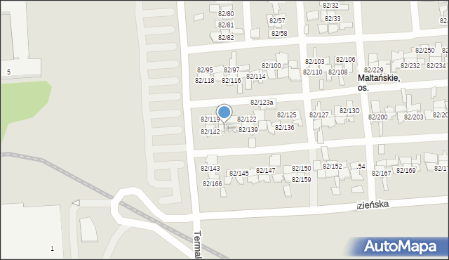 Poznań, Warszawska, 82/141, mapa Poznania