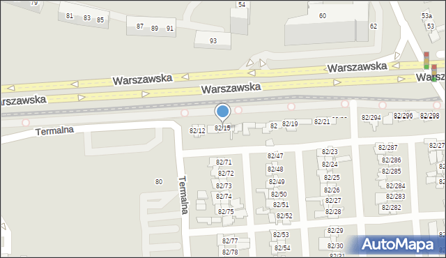 Poznań, Warszawska, 82/15, mapa Poznania