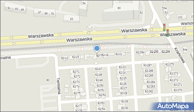 Poznań, Warszawska, 82/18, mapa Poznania