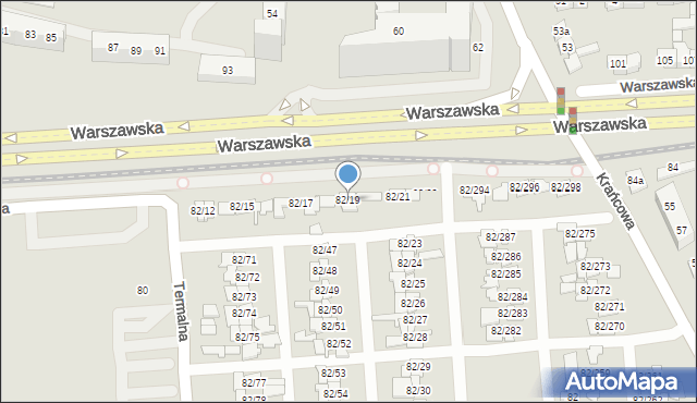 Poznań, Warszawska, 82/19, mapa Poznania
