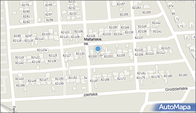 Poznań, Warszawska, 82/201, mapa Poznania