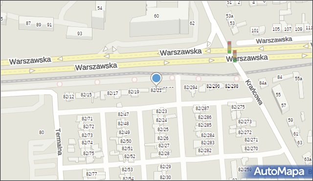 Poznań, Warszawska, 82/21, mapa Poznania