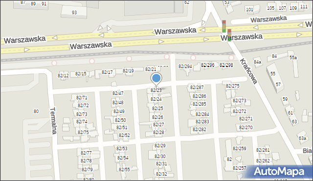 Poznań, Warszawska, 82/23, mapa Poznania