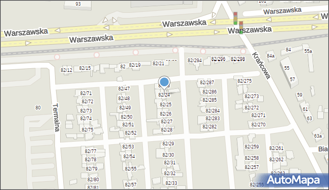 Poznań, Warszawska, 82/24, mapa Poznania