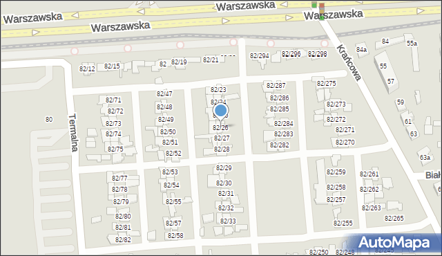 Poznań, Warszawska, 82/26, mapa Poznania