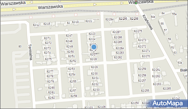 Poznań, Warszawska, 82/27, mapa Poznania