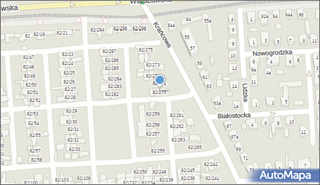 Poznań, Warszawska, 82/270, mapa Poznania