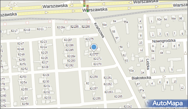 Poznań, Warszawska, 82/272, mapa Poznania
