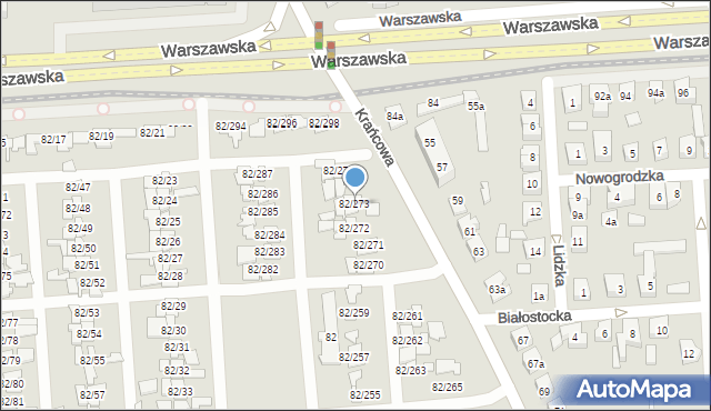 Poznań, Warszawska, 82/273, mapa Poznania