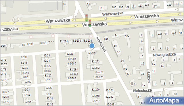 Poznań, Warszawska, 82/275, mapa Poznania