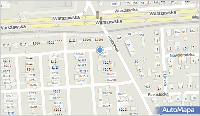 Poznań, Warszawska, 82/277, mapa Poznania