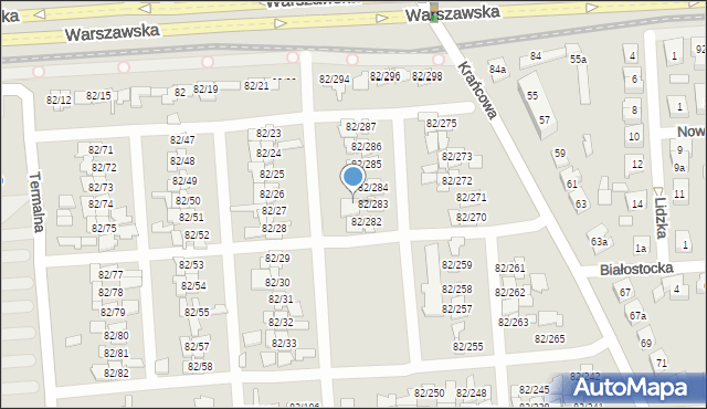 Poznań, Warszawska, 82/289, mapa Poznania