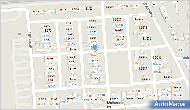 Poznań, Warszawska, 82/29, mapa Poznania