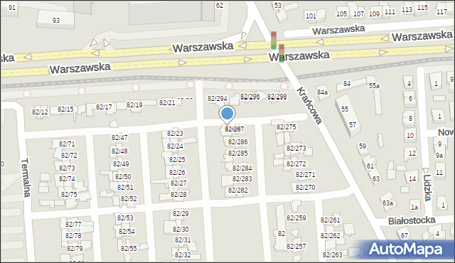 Poznań, Warszawska, 82/293, mapa Poznania