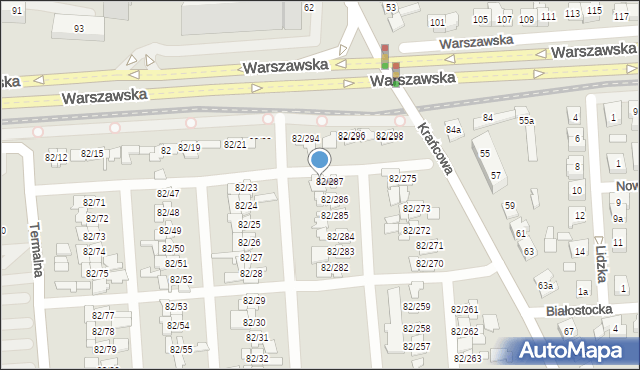 Poznań, Warszawska, 82/293, mapa Poznania