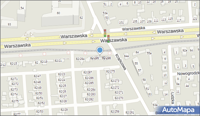 Poznań, Warszawska, 82/297, mapa Poznania