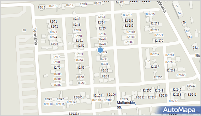 Poznań, Warszawska, 82/39, mapa Poznania