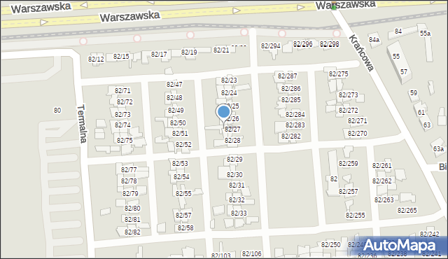 Poznań, Warszawska, 82/42, mapa Poznania