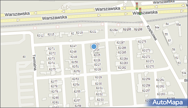 Poznań, Warszawska, 82/44, mapa Poznania