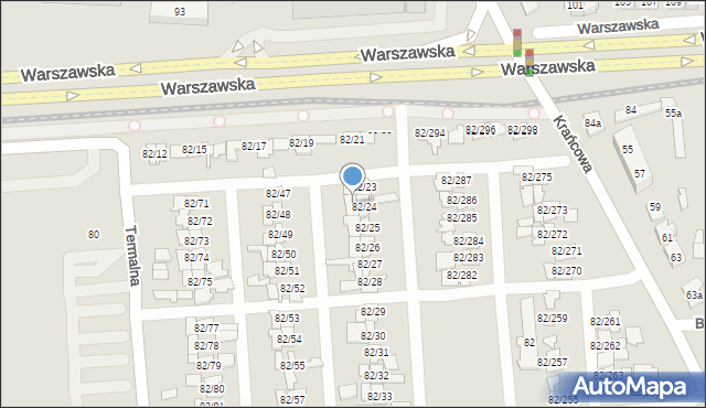 Poznań, Warszawska, 82/45, mapa Poznania