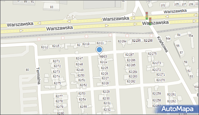 Poznań, Warszawska, 82/46, mapa Poznania