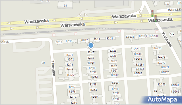 Poznań, Warszawska, 82/47, mapa Poznania