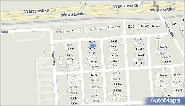 Poznań, Warszawska, 82/49, mapa Poznania