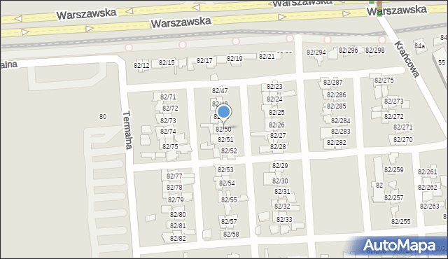 Poznań, Warszawska, 82/50, mapa Poznania