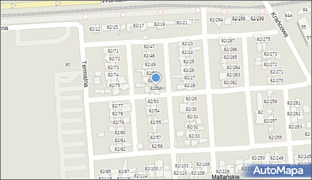 Poznań, Warszawska, 82/52, mapa Poznania