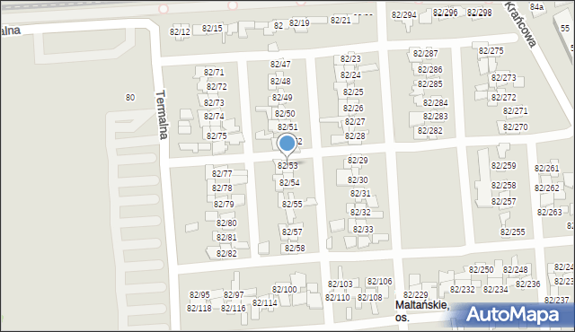 Poznań, Warszawska, 82/53, mapa Poznania