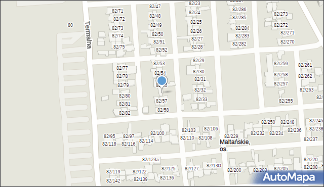 Poznań, Warszawska, 82/56, mapa Poznania