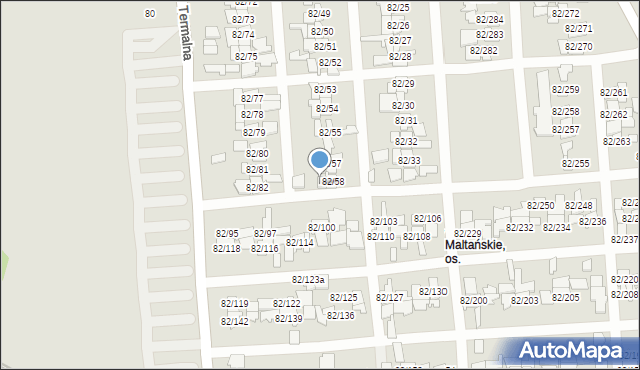 Poznań, Warszawska, 82/59, mapa Poznania