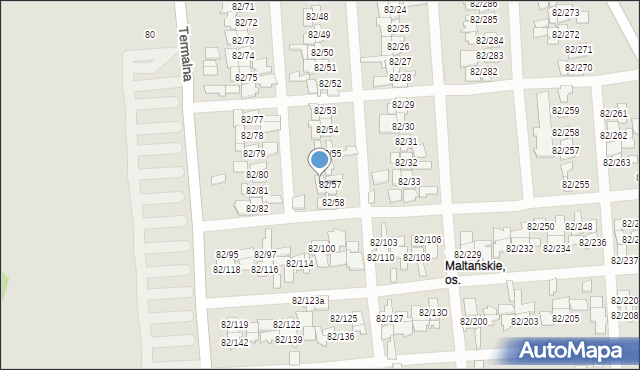 Poznań, Warszawska, 82/60, mapa Poznania