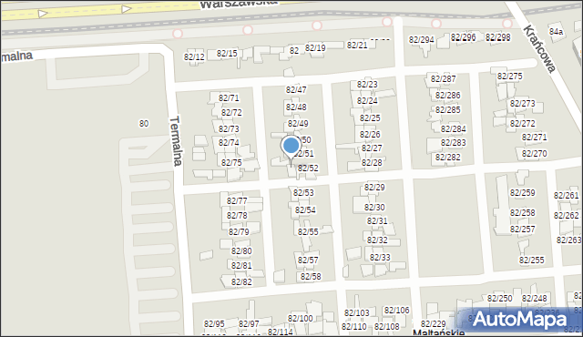 Poznań, Warszawska, 82/65, mapa Poznania