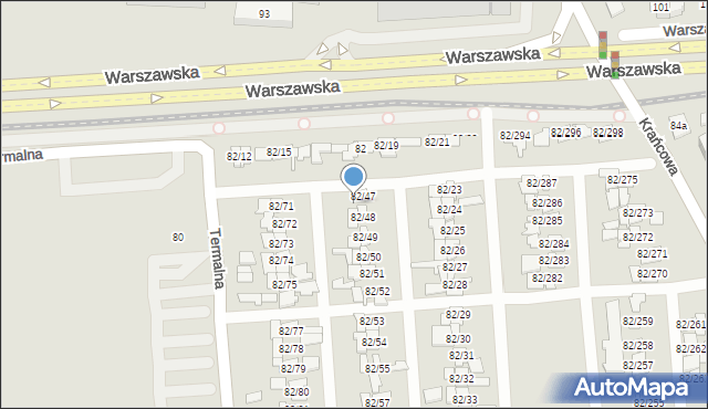 Poznań, Warszawska, 82/70, mapa Poznania