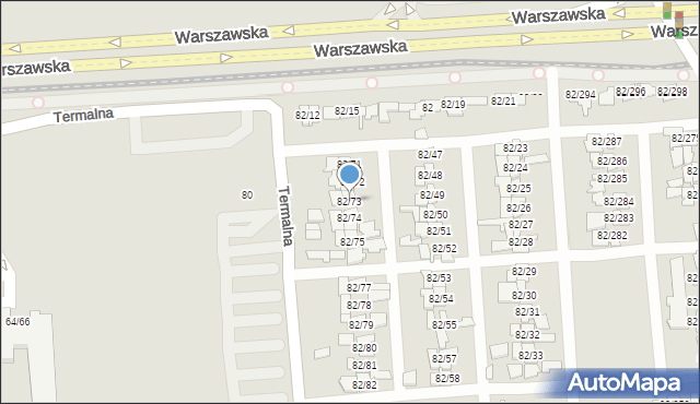 Poznań, Warszawska, 82/73, mapa Poznania