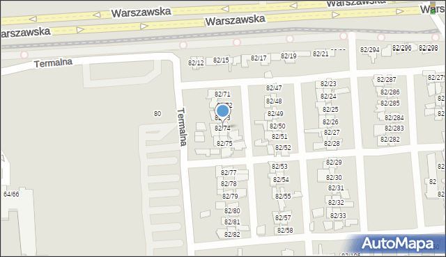 Poznań, Warszawska, 82/74, mapa Poznania