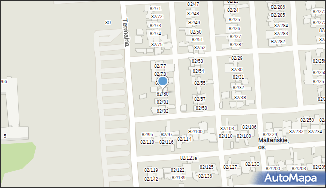 Poznań, Warszawska, 82/80, mapa Poznania