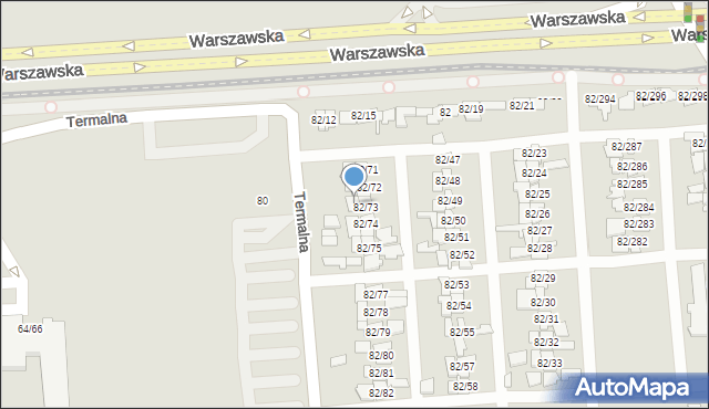 Poznań, Warszawska, 82/85, mapa Poznania