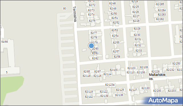 Poznań, Warszawska, 82/93, mapa Poznania