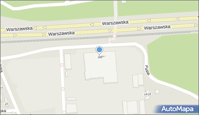 Poznań, Warszawska, 142, mapa Poznania