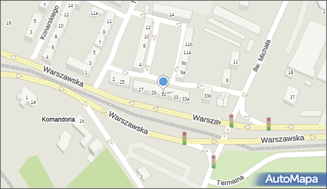 Poznań, Warszawska, 31, mapa Poznania