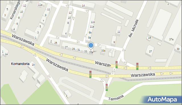 Poznań, Warszawska, 33a, mapa Poznania