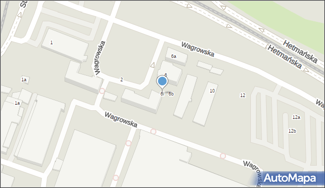 Poznań, Wagrowska, 6i, mapa Poznania