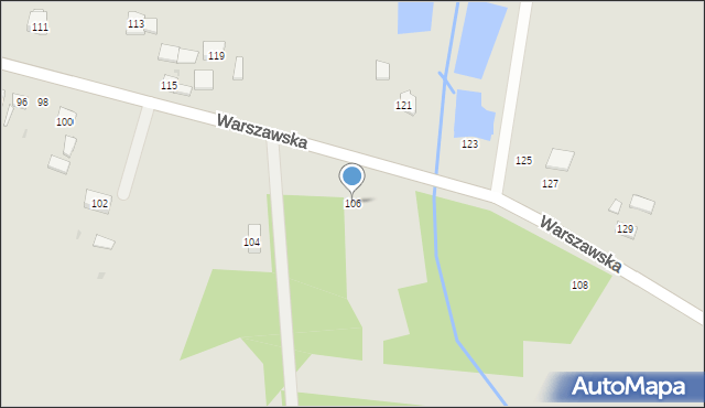 Praszka, Warszawska, 106, mapa Praszka