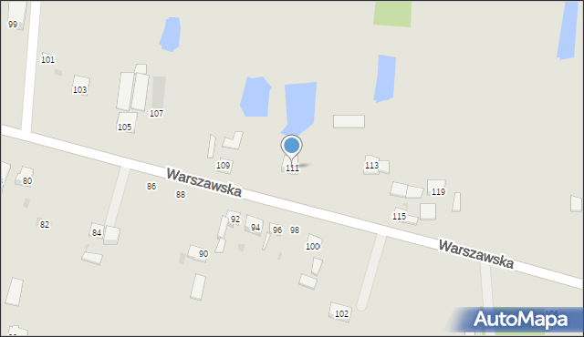 Praszka, Warszawska, 111, mapa Praszka